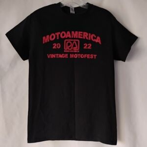 Men's Black T-shirt MotoAmerica Superbike Championship 2022 Vintage Motofest